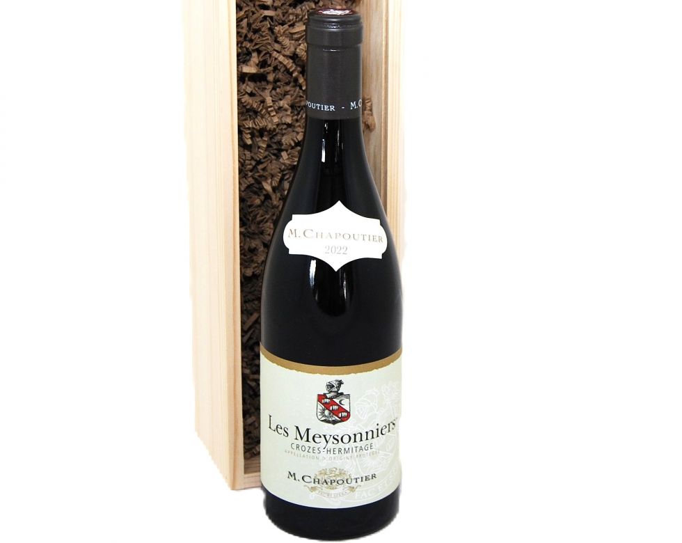 Chapoutier Crozes-Hermitage Les Meysonniers 2023 Rouge Wood Box