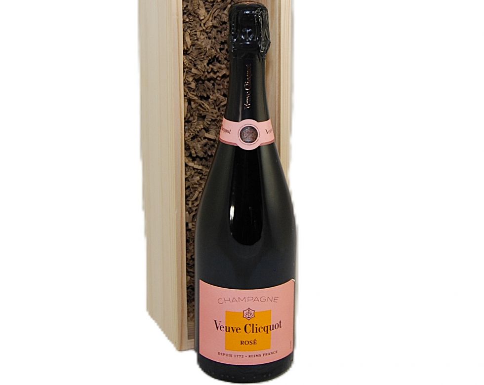 Veuve Clicquot Brut Rosé NV Wood Box